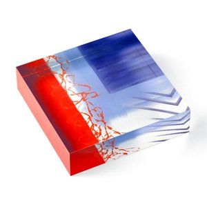 Acrylic Block of "Abstract America" 6x6"